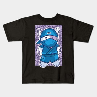 D&D Monk Ninja Class Kawaii Cat Kids T-Shirt